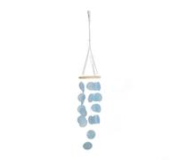 Bohemian Shell Wind Chimes for Outside, Mother of Pearl Hanging Decor with Soothing Sound, For Rainbow Effect Garden Ornaments for Patio, Porch, Tree, Yard, Indoor Room(A)