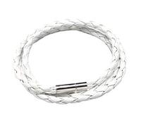 Bohemian Simple Bracelet Summer Party Gift, Vintage Women Men Multilayer Braided Leather Cuff Bangle Wristband Bracelet Gift - White