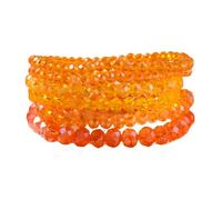 Bohemian Stackable Bracelets Set Boho Beaded Stretchable Bracelets for Women Multi-layer Crystal Beads Charms Beach Jewelry Trendy Costume Decorations, M, Zinc, no gemstone