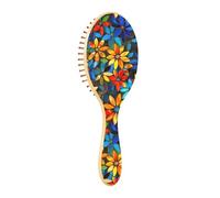Bohemian Stained Glass Multi Paddle Hair Brushes For Women Wood Hair Brushes For Women cepillo de pelo para mujer