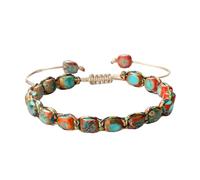 Bohemian Stone Beaded Bracelet Handmade Braided String Bangles Friendship Gift Vintage Design Strand Bracelets