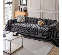 Bohemian Style Geometric patterns Decorative Blanket Protector from Pets Multi-functional Throws for Sofas Large 1/2/3/4 Seater,Extra Large Throws for Settees,Woven Sofa Throws Large A 230 * 300CM
