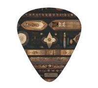 Bohemian Style Guitar Picks, Premium Celluloid Picks For Enhanced Playability And Tone.