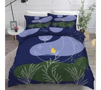 Bohemian style Junior/Cot Size Duvet Cover Sets, Print Microfiber Bedding Sets King Size Ultrasoft Hypoallergenic Quilt Cover With Zipper Closure and 2 Pillowcases 40x60cm