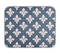 Bohemian Style Lilies Peach Checkered Summer Dog House Cooling Self Cooling cat Blankets for Indoor Cats for Canine Outdoor Safe Manta refrescante para perro M