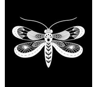 Bohemian Style Moth Butterfly Mysterious Universe Insect Wings Wall Decals Paster Paper 36x51.6cm Wall beautification White