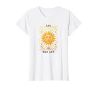 Bohemian Tarot Card The Sun Value Graphic T-Shirt, Women, White, L