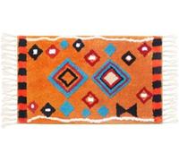 Bohemian Tassel Rug ，Highly Absorbent Microfiber Door Mat and Pet Rug, Non Slip Thick Washable Area and Bath Mat Soft Chenille for Kitchen Bathroom Bedroom Indoor and Outdoor(Color:C-yellow)