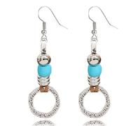 Bohemian Turquoise Dangle Drop Earrings Earrings for Women Vintage Western Ethnic Style Earrings