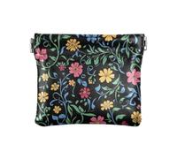 Bohemian Vintage Flower Pattern Women's Small Leather Coin Purse Cute Mini Makeup Bag for Lady, Bohemian vintage flower pattern, One Size, Print Art