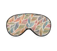 Bohemian Wave Feather Sleep Eye Mask Sleeping Light Blocking Cover Night Blindfold for Travel Nap