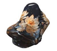 Bohemian White Lotus Versatile full-print Stroller Chair Cover/Nursing Cover, specially designed for your baby