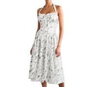 Bohemian Women's Off Shoulder Dress Floral Dress Sexy Chic Elegant Slim Fit Casual Comfortable Lightweight Summer Everyday Classic Streetwear Beach Holiday Dress