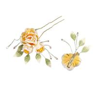 Bohemians Flower Hairpin Artificial Flower Hair Clip Multicolor Hawaiian Floral Headpiece Hair Accessories for Women