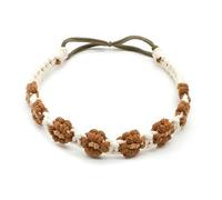 Bohemians Flower Headband for Women Vintage Ethnic Cotton Rope Hair Accessory Handmade Knitted Headdress Party Hairrope