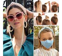 Bohend Fashion Pearls Sunglasses Chain Gold Face Mask Chain Pearl Eyeglasses Chain Accessories For Eyeglasses And Face Masks