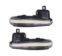 BOHHO Car Dynamic Turn Signal Light For Toyota For Alphard For Vellfire AH30 For Tacoma 16-20 RAV4 19-21 For Highlander 2020 Side Mirror LED Dynamic Turn Signal Light(White Cover)