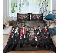 BOHHO SKZ Bedding for Kids Girls Boys Adults Stray Kids Pattern Quilt Cover Bedspread SKZ Duvet Cover Set Double(200x200cm)