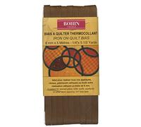 Bohin 92156 Fusible Quilt Bias Medium Brown 1/4in X 5 1/2yds