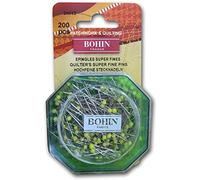 Bohin - Assortment (35 x 0.55mm) Glasshead Extra Fine Pins - 200 Pieces