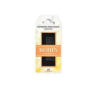 Bohin - Bohin No.26 Tapestry Needles - 6 Needles, black/black