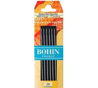 Bohin Boutis Long Needles No 26, Metal, Silver, 0.1 x 0.1 x 5 cm
