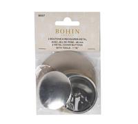 Bohin Buttons Cover, Silver, 48mm