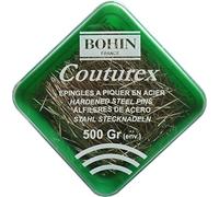 Bohin Couturex Pin Extra Fine 500g EC4 No. 3, Metal, Silver, 9 x 9 x 12 cm