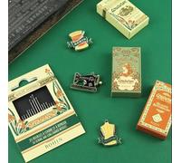 Bohin Extra FINE PINS (30x0.60mm) x200 Vintage-Green, Silver, one