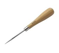 BOHIN France Awl with Wooden Handle-Handy Sewing Accessory for Pre-Drill Holes in Denser Materials, Wood, Beige, 16cm