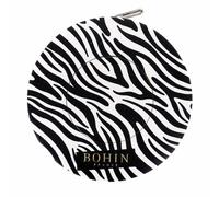 BOHIN France - BOHIN France Safari Collection ABS Housing (150cm) Zebra Print Automatic Retractable Winding Tape Measure - 1 Piece