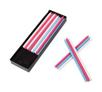 Bohin France Chalk Pencil Refill - Tool for Marking Pattern Lines, Pleats or Buttonholes on Fabric, Multicolour - 16 Pieces