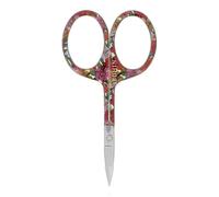 BOHIN France Display Blossom Scissors-Floral Patterns, for Embroidery and Crafting Projects, Steel, Orange, 9cm