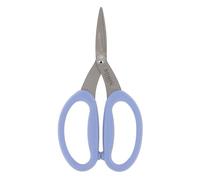 BOHIN France Micro-Serrated Sewing Scissors - Large and Soft Handle Scissors for Fabrics, Yarns and Threads, Blue, 17.5 x 5cm - 1 Piece