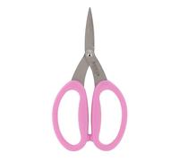 BOHIN France Micro-Serrated Sewing Scissors - Large and Soft Handle Scissors for Fabrics, Yarns and Threads, Pink, 17.5 x 5cm - 1 Piece