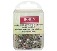 Bohin France MP200 Assorted Glass Head Pins, Metal, Multi, 2x5x5 cm