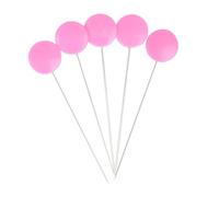 BOHIN France Plastic Head Pins - Nickel-Plated, Sharp Point Pins for Sewing and Knitting Projects, Steel, Fuchsia, 42 x 0.55mm - 100 Pieces
