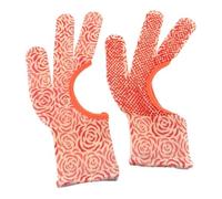 BOHIN France Quilting Gloves - Fatigue-Free, Gripping Gloves for Machine Quilting Projects, Nylon, Pink, Size L - 1 Pair