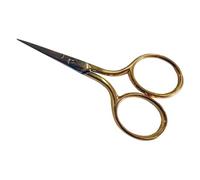 BOHIN France - Stainless Steel (7cm) Sharp Blades Embroidery Scissors with Gold-Plated Handle - 1 Piece