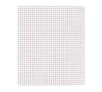 BOHIN France Template Sheet - Non-Slip, Square Printed (6mm) Grid Blocks for Sewing Projects, Plastic, Transparent, 21.5 x 27.9cm - 2 Pieces