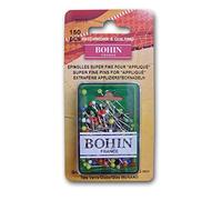 Bohin Glass Head Applique Pins, Pack of 150