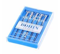 BOHIN Leather Machine Needles, Size 90/14, 5 Pack, Steel Sewing Accessory