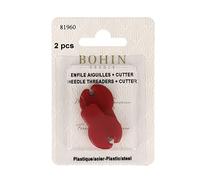 Bohin Needle Threader+Cutter Blist x2, One