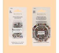 Bohin Pins, Metal, Coloured Assortment, 30 x 0.6 mm