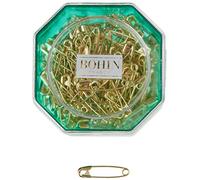 Bohin Safety Pin Straight Brass Gold Plated Size 1 120ct