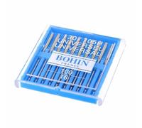 BOHIN Sewing Machine Needles, Size 100/16, 10 Pieces, Steel, Silver