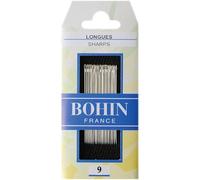 Bohin Sharps Needles No 9, Metal, Silver, 0.1 x 0.1 x 5 cm