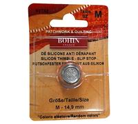 Bohin Silicon Thimble with Steel Top Size Medium Purple-Blister Pack