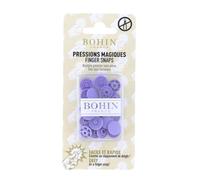 Bohin Snap Fasteners, Mauve, 13mm