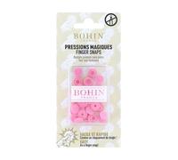 Bohin Snap Fasteners, Pink, 9mm